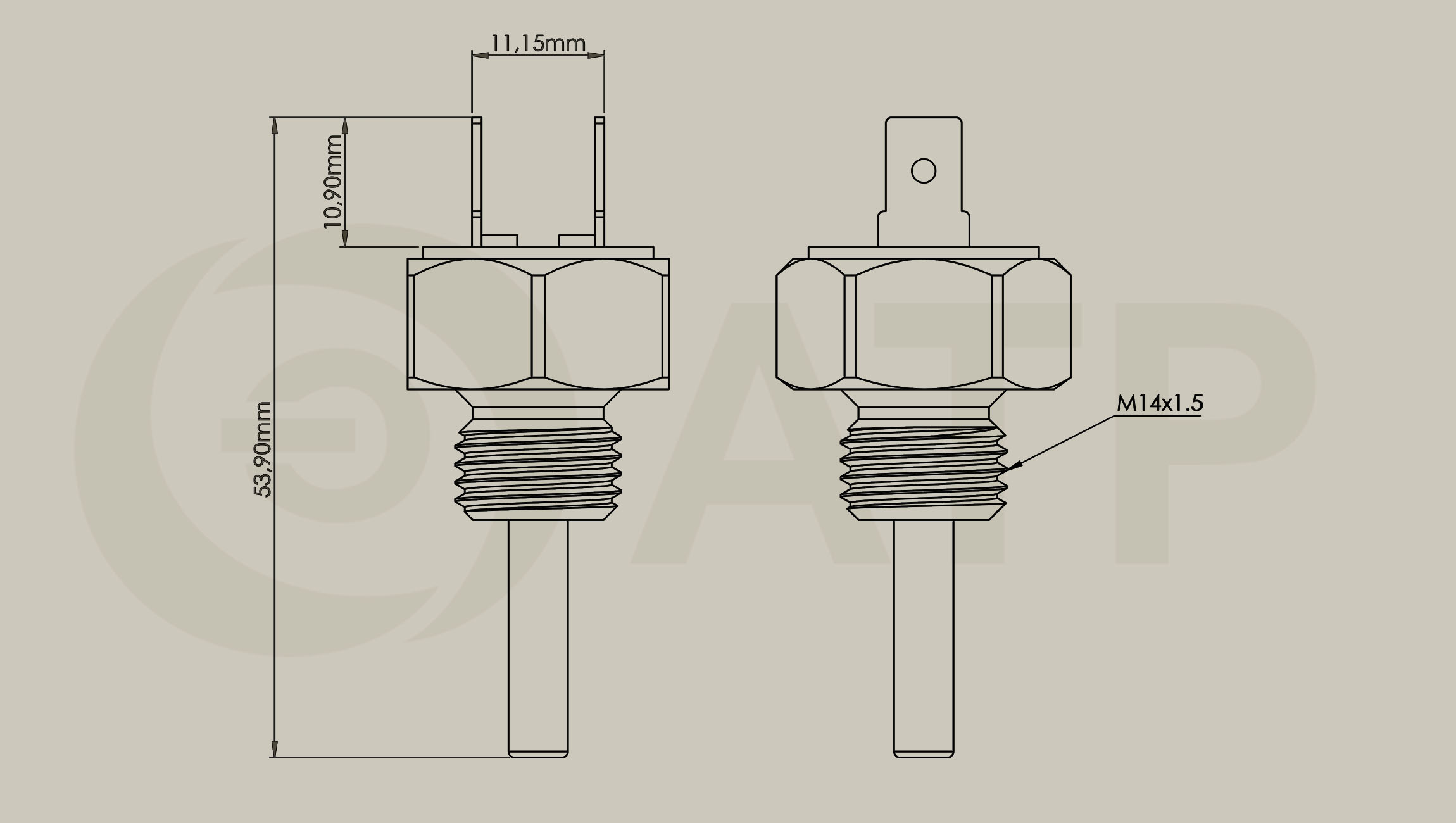 SWITCH,THERMOSTATIC-PT500